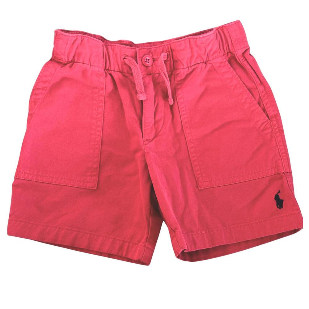 Polo Ralph Lauren Boys Chino Cotton Shorts - Faded Red (Size 3T)